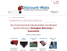 Tablet Screenshot of discount-mats.com
